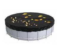 Générique Dog Pool Cover, Round Pet Swimming Pool Protector, Dustproof Sunproof Material, Poliestere Trampolino Shield for Outdoor Garden Deck Beach Balcony Park Use by Adults and Children