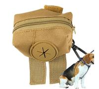 Générique Dog Poop Bag Holder, Portable Waste Bag Dispenser, Convenient Storage Pouch for Pet Outings, Easy-to-Carry Poop Bags Organizer, Durable and Compact for Dog Lovers, (Black), cachi, Se référer