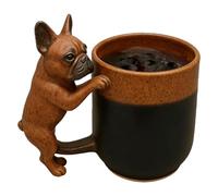 Générique Dog Shaped Beverage Cup, 3d Coffee Mug, Stylish Desktop Drinking Holder, Ceramic Tea and Milk Organizer, Pratica Kitchen Accessory for Home Office Living Room Cafe Dining Room Bedroom
