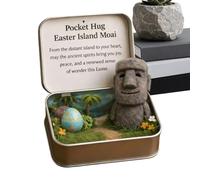 Générique Dolce di Pasqua in Peluche - La Dolce Miniatura in Una Scatola - Giocattolo di Incoraggiamento con Una Carta,per Riempire i Cestini di Pasqua in Famiglia