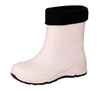 Générique Donne Stivali Antipioggia Gomma Impermeabili Scarpe Antipioggia Antiscivolo Stivale Giardino Chelsea Pratiche Moda Tinta unita Ideale Per Fango Lavoro E Tutte Le Stagioni, bianco, 39 EU