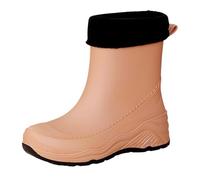 Générique Donne Stivali Antipioggia Gomma Impermeabili Scarpe Antipioggia Antiscivolo Stivale Giardino Chelsea Pratiche Moda Tinta unita Ideale Per Fango Lavoro E Tutte Le Stagioni, marrone, 40 EU