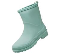 Générique Donne Stivali Da Pioggia Impermeabili Gomma Scarpe Antipioggia Antiscivolo Stivale Giardino Chelsea Pratiche Moda Tinta unita Ideale Per Il Lavoro Il Giardino E Tutte Le Stagioni, verde, 41