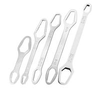 Générique Doppio Ended Spanner, Self-Tightening Wrench, 10.63 Inches Tool with Slim Build, Steel Multi-Function Hardware, Versatile Gear with Black Style, Garage Equipment for Bolts Bike