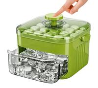 Générique Double Layer Ice Tray, Stackable Kitchen Tool, Portable Fifty Cavity Cube, non stick Mold with Lid, Ampia Capacity Storage Box for Details, Convenient Beverage Chiller for Summer Picnic