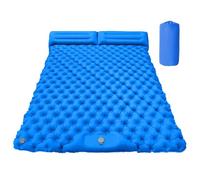Générique Double Sleeping Pad, Inflatable Sleeping Mat, Built-in Pillow, Lightweight Portable Design, Sturdy Waterproof Material, Perfect for Backpacking Outdoor Tent Trekking Hiking Travel Use