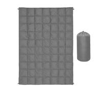 Générique Down Camping Blanket Outdoor Warm Cold Resistant Waterproof Mat | 79 x 55" insulated down camping blanket with 150 gsm filling. Dirt-resistant, packable, and wearable for fredd nights outdoor
