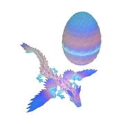 Générique Dragon Egg - Drago stampato con stampa 3D, giocattolo Fidget stampato, giocattoli creativi anti-stress, giocattoli sicuri, rotanti a 360 gradi, per adolescenti, ragazze e adulti