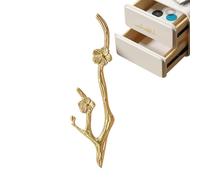 Générique Drawer Handle,Brass Comfortable Furniture Pull,Brass Branch Cabinet Handle | Creative Drawer Handles Brrass For Dressers Cupboards Bookcase Bookshelves Wardrobes Home Dormitory Hotel