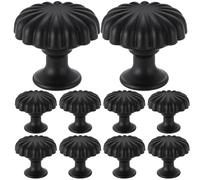 Générique Dresser Drawer Knobs, zinco lega antica rotonda Cupboard Hardware, 10 pezzi Pumpkin Furniture Knobs For Bathroom Furniture Makeover Home Closet Garage Cabinet Wardrobe Living Room