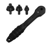 Générique Drill Chuck Key, Doppia Head Ratcheting, 0,59 x 1,91 in Castle Nut Wrench, Power Tool Accessory, Autentico Heavy Duty per Easy Grip, Hand Business, Garage, Home User, Repair Tools