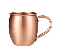 Générique Drinkware Set - Hammered Copper Tazze, 530 ml Moscow Mule Cups, Handcrafted Hammered Design, Handcrafted Beverage Vessels, Sleek Party Essentials, Tazze per bar Christmas Kitchen Tea Beer