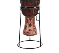 Générique Drum Floor Stand, Adjustable Carbon Steel African Drum Rack, Black Percussion Holder, Musical Instrument Supplies for Adults, Beginners, Ideal for Musicians and Performers