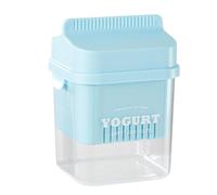 Générique Dry Yogurt Strainer, Cheese Filter Lid-Covered Yogurt Maker, Large Capacity Efficient Strainer, Yogurt Strainer with Lid, Multipurpose Buttermilk Filter for Home Use, Yogurt Straining Tool