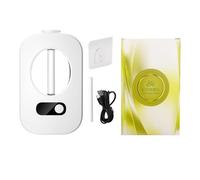 Générique Duftöl Diffusor - Automatischer Ätherische Öle Vernebler Wandmontiert | Akku, Große Reichweite, Mit Timer, Für Hotel, Spa, Wohnzimmer, Kinderzimmer & Yoga