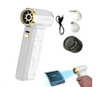 Générique Dust Blower - 3-Level Turbine Cordless Cleaner, USB Ricaricabile Turbina Brushless Motor Electric Duster | for Computer, PC, Car, Detailing, Patio, Water, Snow