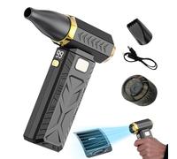 Générique Dust Blower for Computer, USB Ricaricabile Turbina Brushless Motor Electric Duster, 3-Gear Cordless Turbine Fan for Computer Electronics Detailing Lawn Patio Machine Workplace