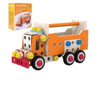 Générique e bulloni in Legno per | Sveglio STEM precoce per Tutti i Piccoli - Set di Costruzione STEM in Legno, a Partire da 3 Anni, Gioco per Ragazzi e Ragazze da Viaggio, Festa di Natale