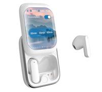 Générique Earbuds Wireless with Screen, Smart Touchscreen Earphones with HD Sound, Sliding Charging Case, in-Ear Cordless Earbuds with Noise Cancelling, Perfect for Travel, Palestra, Work