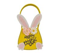 Générique Easter Bunny Bag, Rabbit Festival Tote, Small Easter Bucket, Reusable Egg Treat, Cute Party Decoration, Eco-Friendly Material, Perfect for Kids & Candy, Fun Gift, Ideal for Hunts,