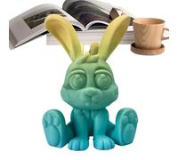 Générique Easter Bunny Decorations, 3D Printed Rabbit Decor, Easter Toy, Festive Spring Ornament, Cute Bunny and Egg Set, Home Living Room Bedroom Display, 3,46 x 2,56 x 2,24 pollici