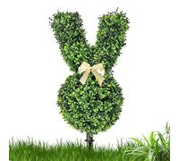 Générique Easter Bunny Faux Tree, Artificial Rabbit Decoration, Spring Bunny Topiaries Decor, Cortile Patio Garden Front Lawn Display, Backyard Farmhouse Seasonal Ornament, Easter Holiday Home Use