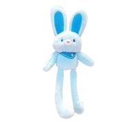 Générique Easter Bunny Plush - 11 inch Stuffed Rabbit Toy, Cute Handmade Pendente, Soft Keychain, Switchable Ears Legs Design, Interactive Animal Figure | Adorable Decoration for Kids Holiday