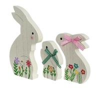 Générique Easter Bunny Table, Wooden Signs Tabletop, 14,2 x 1,5 in Coniglio a di Easter Decorations, Whimsical Spring Decor, Easter Party for tavoli, mantoli and shelves