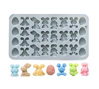 Générique Easter Candy Molds - Reusable Nonstick Baking Pan | Chocolate Silicone Easter Egg Molds for Candy, Cookie, Muffin, Jelly, Dessert, Cake Decorations Home Kitchen Restaurant Bakery