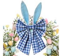 Générique Easter Wreath Bows, Decorative Spring Bow, Wreath Accessory with Festive Design, Wall Or Door Decoration with Charming Look, Indoor Outdoor Home Decor Seasonal Appeal Bunny Ear Bow