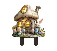 Générique Easter Yard Decoration - Decorative Garden Signs Aesthetic Outdoor, Cute Yard Stake Outside Decoration for Lawn | Outside Waterproof Iard Stakes Decor for Flower Beds Courtyards