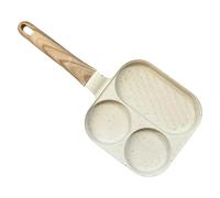 Générique Egg Pan - Portable Breakfast Skillet | Frying Pancake Pan Egg Skillet Nonstick, 3-Section Cookware Kitchen Supplies For Induction Electric Stove Restaurant Home Cooking Bistecca Sandwich BBQ