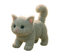 Générique Electric Cat Plush Toy - 19 x 11 x 17 cm Realistic Interactive Plush, Soft Cute Stuffed Animal, Fun Play Accessory for Kids Home, Uffizi Girls Boys Daughter Son Valentine Uses