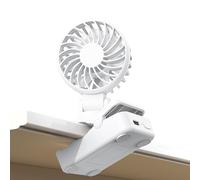 Générique Electric Handheld Fan - Umbrella Design With Clip | 3 Speed Adjustable USB Ricaricabile Fan, Portatile Cooling For Travel, Commuting, Hiking and Outdoor Hot Weather