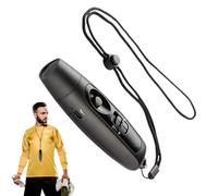 Générique Electronic Whistle, Adjustable Handheld Whistling Gadget with 3 Loud Settings, USB ricaricabile with Lanyard and Light, Ideal for Referees, Teachers, and Outdoor Sports Safety