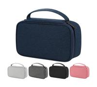 Générique Electronics Organizer, Travel Cable Storage Case, Compact Waterproof Double Layer, Charger Cord Pouch for Business, Outdoor and Everyday Use, 7,8 x 4,7 x 2,1 pollici, blu navy, Se référer au