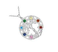 Générique Elegante collana con ciondolo a forma di luna crescente albero della festa della mamma catena regolabile in Kirsite per ciondolo a forma di cuore e luna, cuore unico, One Size, Come