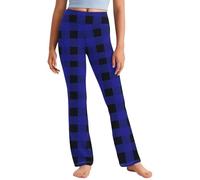 Générique Eleganti pantaloni svasati per ragazze, morbidi, elastici e comodi, ideali per tutti i giorni, con cintura fluida ed elastica, ideali per la scuola e il parco giochi, Blu scuro, 12-13 Anni
