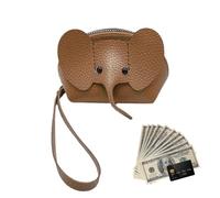 Générique Elephant Wallet - Small PU Leather Coin Purse Card Holder