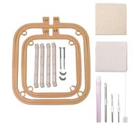 Générique Emboidery Hoop Frame | Double Layer Punch Needle - Cross Versatile Square For Needlework & Projects | Ideal, Stitching, Sewing Crafts, Oro DIY Creative Work
