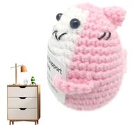 Générique Emotion Incoraggia Shark - Shark Lovers Keepsake for Women with Incoraggiagement Card Small Animal Lovers Keepsake | Positive Knitted Sharks for Women Men