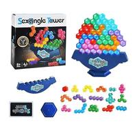 Générique Equilibrio impilamento Gioco - Piatti Di Stacking Esagonale, Giocattoli Educativi per E Adulti, Divertimento Educativo E Divertimento Per Li, Giochi Di Società per La Famiglia,
