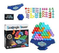 Générique Equilibrio impilamento Gioco - Piatti Di Stacking Esagonale, Giocattoli Educativi per E Adulti, Divertimento Educativo E Divertimento Per Li, Giochi Di Società per La Famiglia,