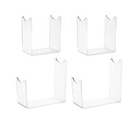 Générique Espositore per teschi di cervo | Scaffale senza perforazione 4 pezzi | Supporti in acrilico per esposizione - per parete collezione ufficio, stanza di Natale, esposizione, artigianato