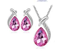 Générique Espositore regalo gioielli orecchini collana ciondolo acqua moda goccia Suit collane e ciondoli per donne collane gioielli, Metallo, Senza Gemme