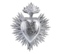 Générique Ex-voto in resina di ottima fattura, sistema di aggancio incluso da collezione D 9,7 x 7,8 cm (argento)