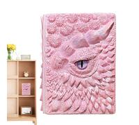Générique Eye Notebook, Resin Engraving Hardcover Journal, 6,1 x 1,57 x 7,4 Inches Compact & Premium, Embossed Fantasy Writing Notepad for Dragon Lovers, Travel Diary Sketchbook