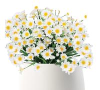 Générique False Daisie - UV Resistant | Artificial Shrubs - Fiori Artificiali All'aperto | Arbusti Artificiali | Piante Finte Da Esterno | 2026 Pro | for Porch Garden | Home Planter | White