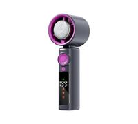 Générique Fan di raffreddamento portatile, turbina Handheld ricaricabile, design pieghevole con 1-199 Speed Settings, Night Light LED Display, 4000 mAh batteria per Beach Workplace Hiking Dorm Patio
