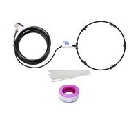 Générique Fan Mister Kit, Outdoor Cooling Misters, Air Purification Hose, Multi-Nozzle Sprayer, Backyard Cooling Tool for Dog Kennel, Bbq, Patio, Garden, Event Tents, Singola, Doppia